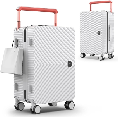 Carry On Luggage, Hard Shell Suitcase With 360°Spinner Wheels, Airline Boarded Suitcase &amp; Lsa Lock Dual Zippers.