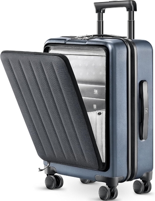 Luggage 22 X 14 X 9 Airline Approved, 20 Inch Luggage with Front Laptop Compartment, Double Spinner Wheels, Hardsided PC