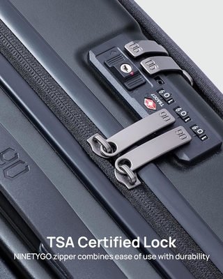 Luggage 22 X 14 X 9 Airline Approved, 20 Inch Luggage with Front Laptop Compartment, Double Spinner Wheels, Hardsided PC