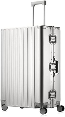 Aluninum Luggage Cabin Hardside Suitcase (Silver, 20 inch Carry-on) Visit the Sindermore Store