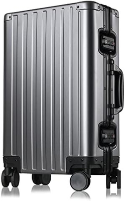 Aluninum Luggage Cabin Hardside Suitcase (Silver, 20 inch Carry-on) Visit the Sindermore Store