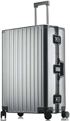 Aluninum Luggage Cabin Hardside Suitcase (Silver, 20 inch Carry-on) Visit the Sindermore Store