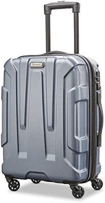 Centric Hardside Expandable Luggage with Spinner Wheels, Teal, Checked-Medium 24-Inch