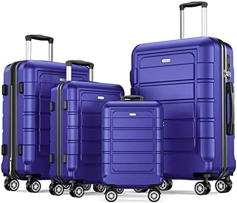 Luggage Sets Expandable PC+ABS Durable Suitcase Double Wheels TSA Lock 3pcs Red Wine