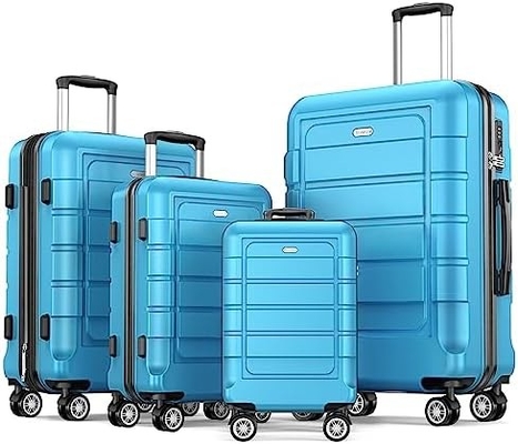Luggage Sets Expandable PC+ABS Durable Suitcase Double Wheels TSA Lock 3pcs Red Wine