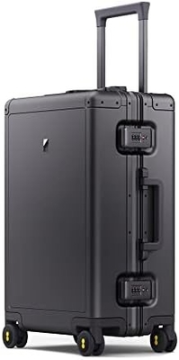 20" Aluminum Luggage Hardside Suitcase, Zipperless Luggage with TSA Lock and Spinner Wheels - Silver