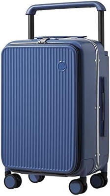 Luggage Wide Handle Luxury Design Rolling Travel Suitcase PC Hardside with Aluminum Frame Hollow Spinner Wheels,