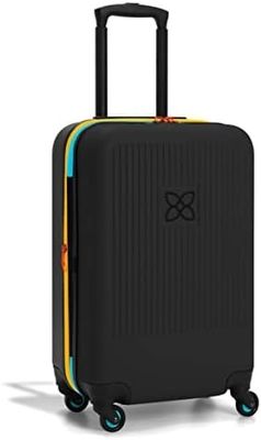 Durable suitcase with anti crush exterior mesh compression panel and compression strap designed for hassle free travel