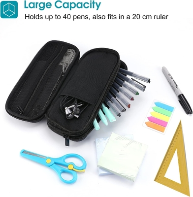 ProCase Pen Pencil Case, 2-Layer EVA Zipper Pencil Box Pouch Large Capacity Stationery Storage Organizer for School