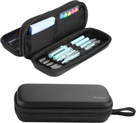 ProCase Pen Pencil Case, 2-Layer EVA Zipper Pencil Box Pouch Large Capacity Stationery Storage Organizer for School