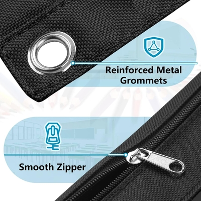 Binder Pencil Case with Smooth Zipper, Clear Window Pencil Case for Binder, Big Capacity 3 Ring Binder Pencil Bag
