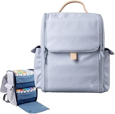 Storage Tote Bag for Marker Pens Brush Pen Coloring Pencils Books Art and Crafts Supplies Tools Cosmetics, Up to 130 Pen