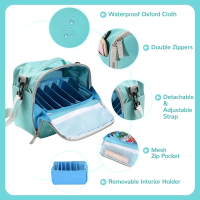 Storage Tote Bag for Marker Pens Brush Pen Coloring Pencils Books Art and Crafts Supplies Tools Cosmetics, Up to 130 Pen