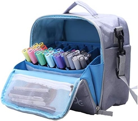 Storage Tote Bag for Marker Pens Brush Pen Coloring Pencils Books Art and Crafts Supplies Tools Cosmetics, Up to 130 Pen