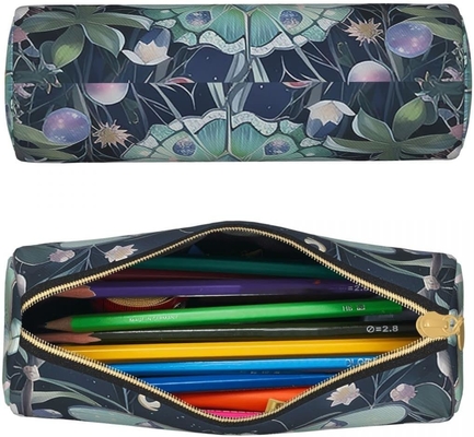 Butterfly Pencil Case for Women Pen Pouch Cylinder Small Carrying  Zipper Simple Durable Lightweight for Storage Bag