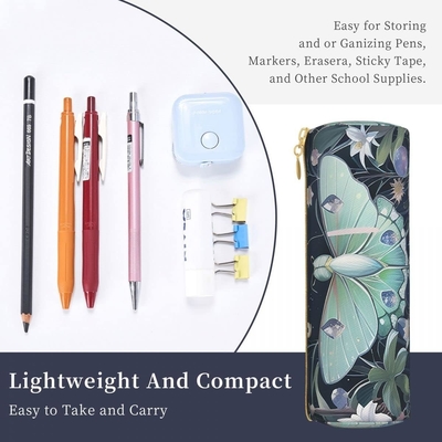 Butterfly Pencil Case for Women Pen Pouch Cylinder Small Carrying  Zipper Simple Durable Lightweight for Storage Bag