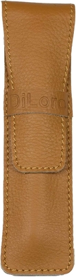Single Pen Case Holder Sleeve Thick Buffalo Full Grain Leather (Buffalo Light Tan)