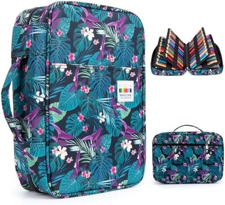 300 Slots Color Pencil Case - Pen Case Organizer with Handy Wrap &amp; Zipper, Multilayer Holder for Prismacolor Colored Pen