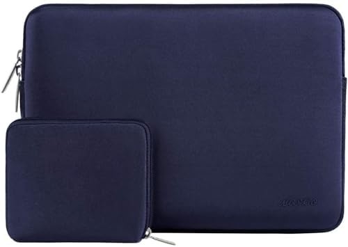 Laptop Sleeve Compatible with MacBook Air/Pro, 13-13.3 inch Notebook, Neoprene Bag with Small Case, Apricot