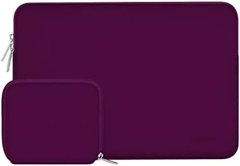 Laptop Sleeve Compatible with MacBook Air/Pro, 13-13.3 inch Notebook, Neoprene Bag with Small Case, Apricot