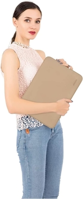 Laptop Sleeve Compatible with MacBook Air/Pro, 13-13.3 inch Notebook, Neoprene Bag with Small Case, Apricot
