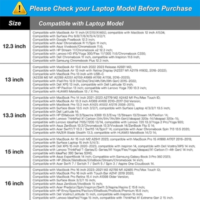 Laptop Sleeve Compatible with MacBook Air/Pro, 13-13.3 inch Notebook, Neoprene Bag with Small Case, Apricot