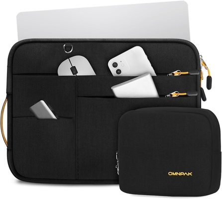 Suitable for,MacBook Pro 13-14 inch, recycled PET laptop carrying case with handle and accessory pocket