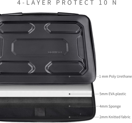 13.3-inch laptop case with handle Shock-proof computer bag Waterproof EVA protective suitcase 13-13.3-inch laptop