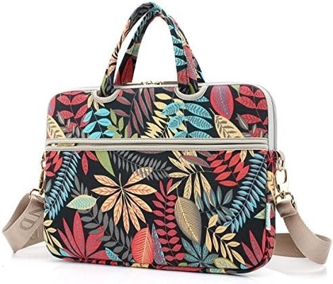 Red Bohemia Patten Waterproof Laptop Shoulder Messenger Bag Case Sleeve for 12 Inch 13.3 Inch Laptop