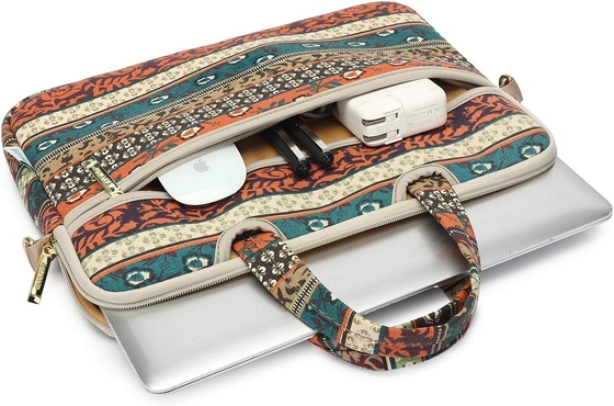 Red Bohemia Patten Waterproof Laptop Shoulder Messenger Bag Case Sleeve for 12 Inch 13.3 Inch Laptop
