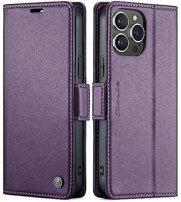 QLTYPRI Wallet Cover for iPhone 13/14, [RFID-blocking] credit card slot holder for shock-proof protection of phone case