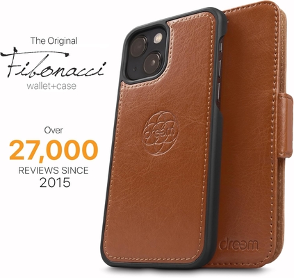 iPhone 13 Wallet case / 2-in-1 shock case and detachable vegan leather set, MagSafe compatible, RFID-protected