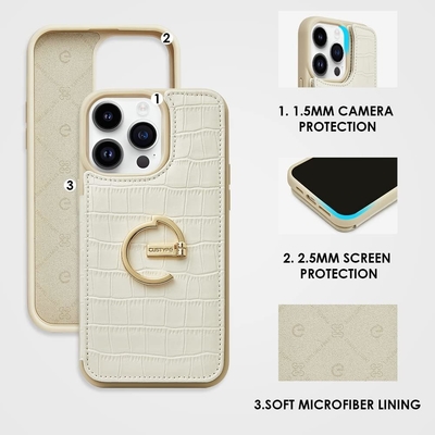 iPhone 13Pro Max 6.7 &quot;-, wallet case with card holder, leather protective case with ring holder,