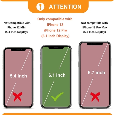 iPhone 12/12 Pro crossbody bag, RFID shielded PU leather strap bracket with card slot Split bag wrist strap lanyard