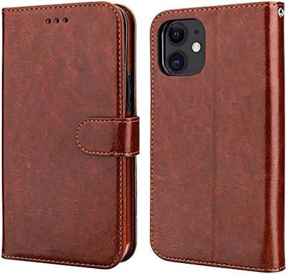Compatible with iPhone 12/Pro wallet case with card holder PU leather stand shock-proof wrist strap clamshell 6.1-inch