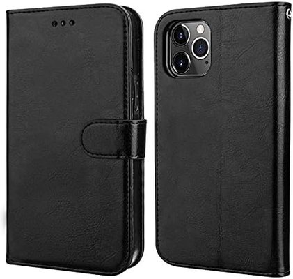 Compatible with iPhone 12/Pro wallet case with card holder PU leather stand shock-proof wrist strap clamshell 6.1-inch