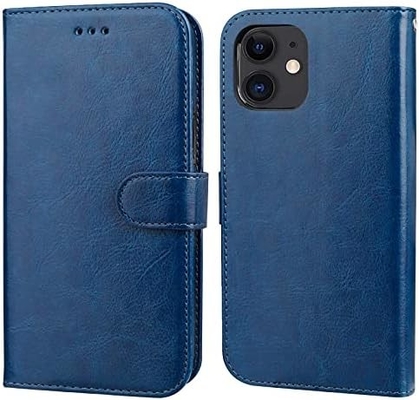 Compatible with iPhone 12/Pro wallet case with card holder PU leather stand shock-proof wrist strap clamshell 6.1-inch