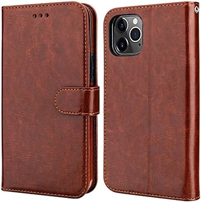 Compatible with iPhone 12/Pro wallet case with card holder PU leather stand shock-proof wrist strap clamshell 6.1-inch