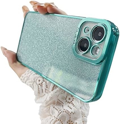 iPhone 12 Pro Max transparent case design, built-in glitter luxury shiny paper, pop and beautiful