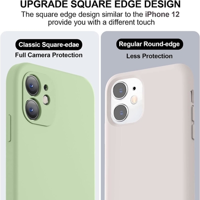 Compatible with iPhone 11 Case, Upgraded Liquid Silicone with [Square Edges]  [Soft Anti-Scratch Microfiber Lining]
