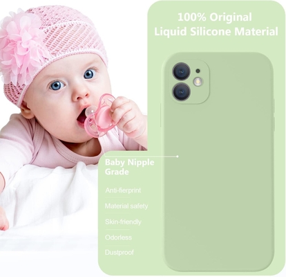 Compatible with iPhone 11 Case, Upgraded Liquid Silicone with [Square Edges]  [Soft Anti-Scratch Microfiber Lining]