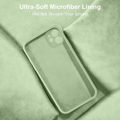 Compatible with iPhone 11 Case, Upgraded Liquid Silicone with [Square Edges]  [Soft Anti-Scratch Microfiber Lining]