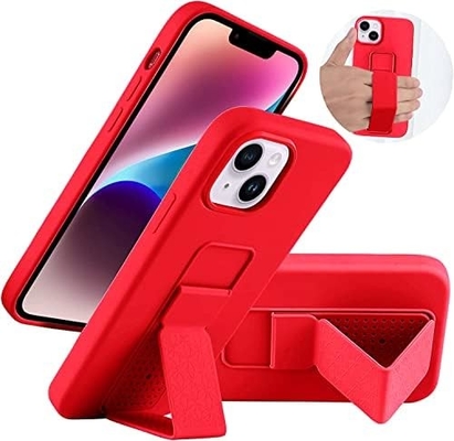 Silicone Kickstand Case Compatible with iPhone 11 case(6.1 in) Vertical and Horizontal Stand Hand Strap Metal Kickstand