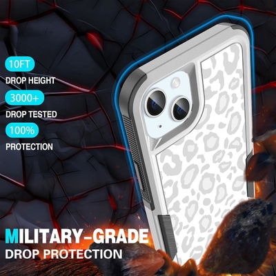 [5 in 1 for iphone 15 Plus Case,with 2 Pack Screen Protector + 2 Pack Camera Lens Protector,Heavy-Duty Tough Rugged