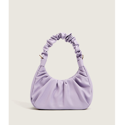 PETITE SIMONE Shoulder Handbag for Women Fashion Ruched Shoulder Hand Purse Sofii Clutch Hobo Bag Trendy Purse for Lady