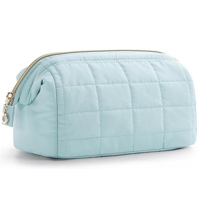 Puffy Cosmetic Pouch Cosmetic Bag designed with a puffy material that's as soft as it is durable
