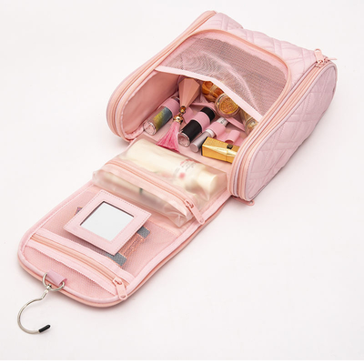 Pink Makeup Bag crafted with high-quality materials and a focus on functionality. These bags are perfect for organizing your makeup and skincare essentials