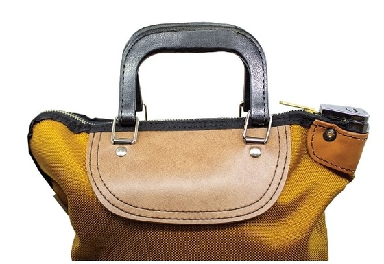 Locking Mailbag with Handles With the tuff hide trim, hard molded bottom, durable webbed handles and built in lock it is surely a valued product in every office, mailroom or warehouse