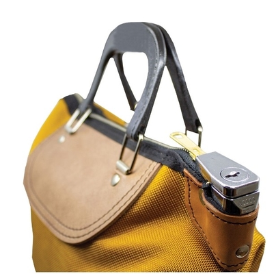 Locking Mailbag with Handles With the tuff hide trim, hard molded bottom, durable webbed handles and built in lock it is surely a valued product in every office, mailroom or warehouse