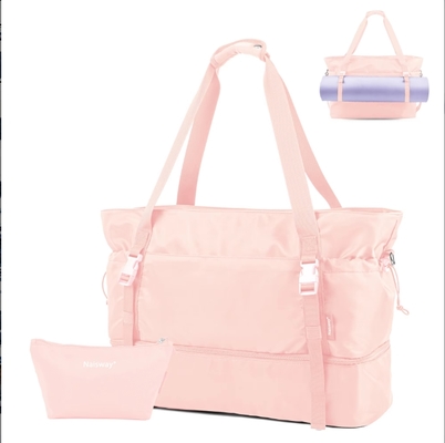 Women's travel backpack for trips, handbag, backpack, with shoe compartment and wet pocket, yoga mat bag, overnight weekend bag